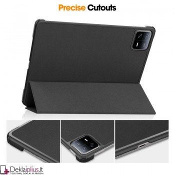 Dirbtinės odos atverčiamas dėklas - juodas (Xiaomi Pad 6 (11) Pad 6 Pro) Dirbtinės odos atverčiamas dėklas - juodas (Xiaomi Pad 6 (11) Pad 6 Pro)